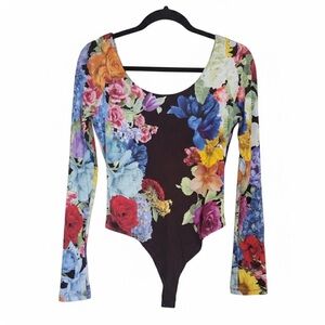🌸 ALICE + OLIVIA Vibrant Floral Garden Bodysuit - Rare Find! 🌸